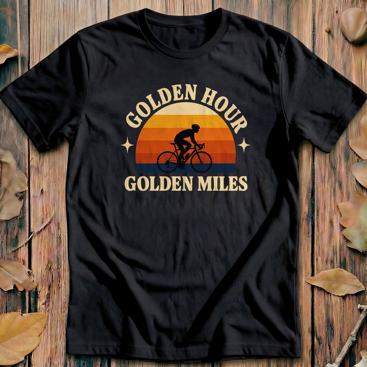 Golden Hour Golden Miles Cycling T-Shirt