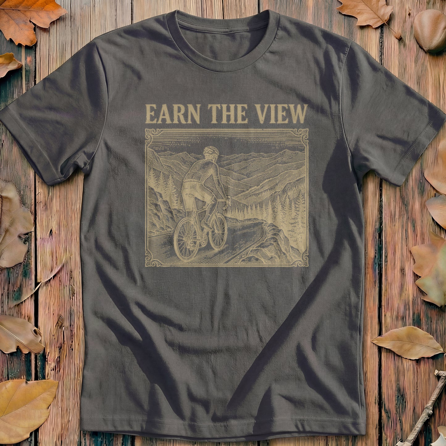 Earn The View Vintage Cycling T-Shirt