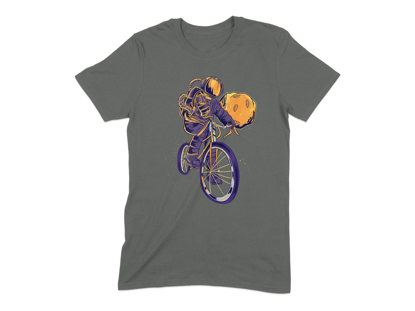 Astronaut and Moon Biking Graphic T-shirt product type