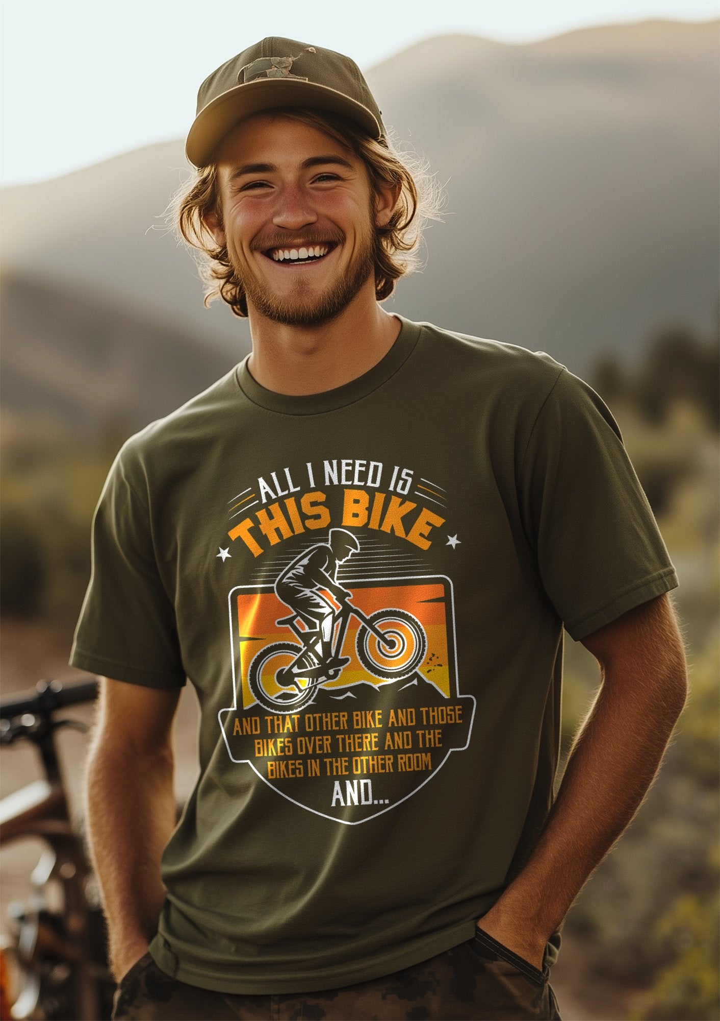 All I Need Is This Bike Graphic T-Shirt product