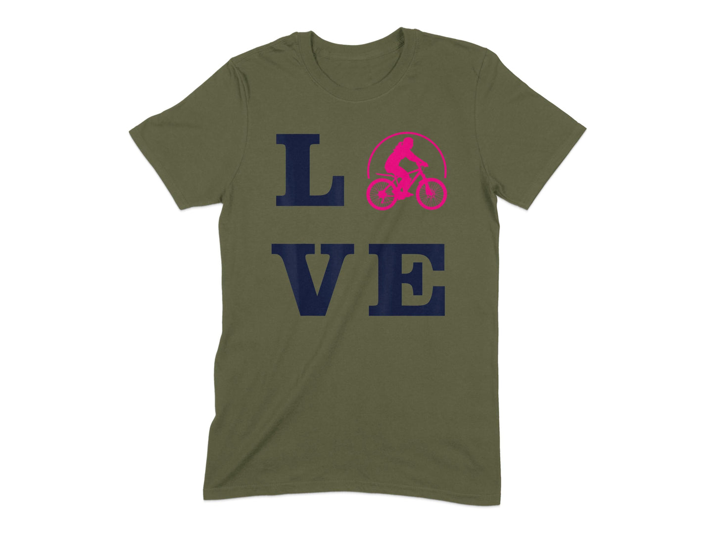 Love Bicycle Rider Graphic Printed T-shirt product type
