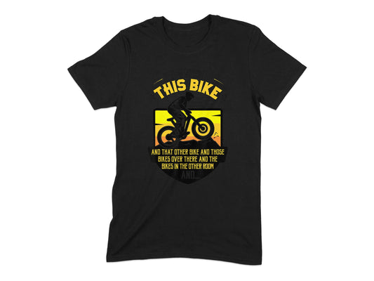 Unique Graphic Tee with Bold Biking Design Product