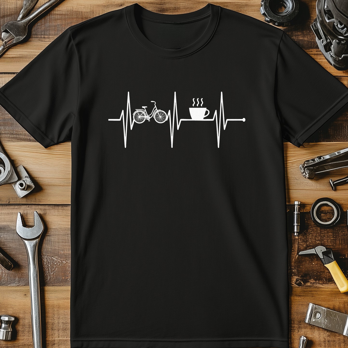 bike woman coffee T Shirt