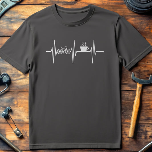 Mens Bike coffee T Shirt US