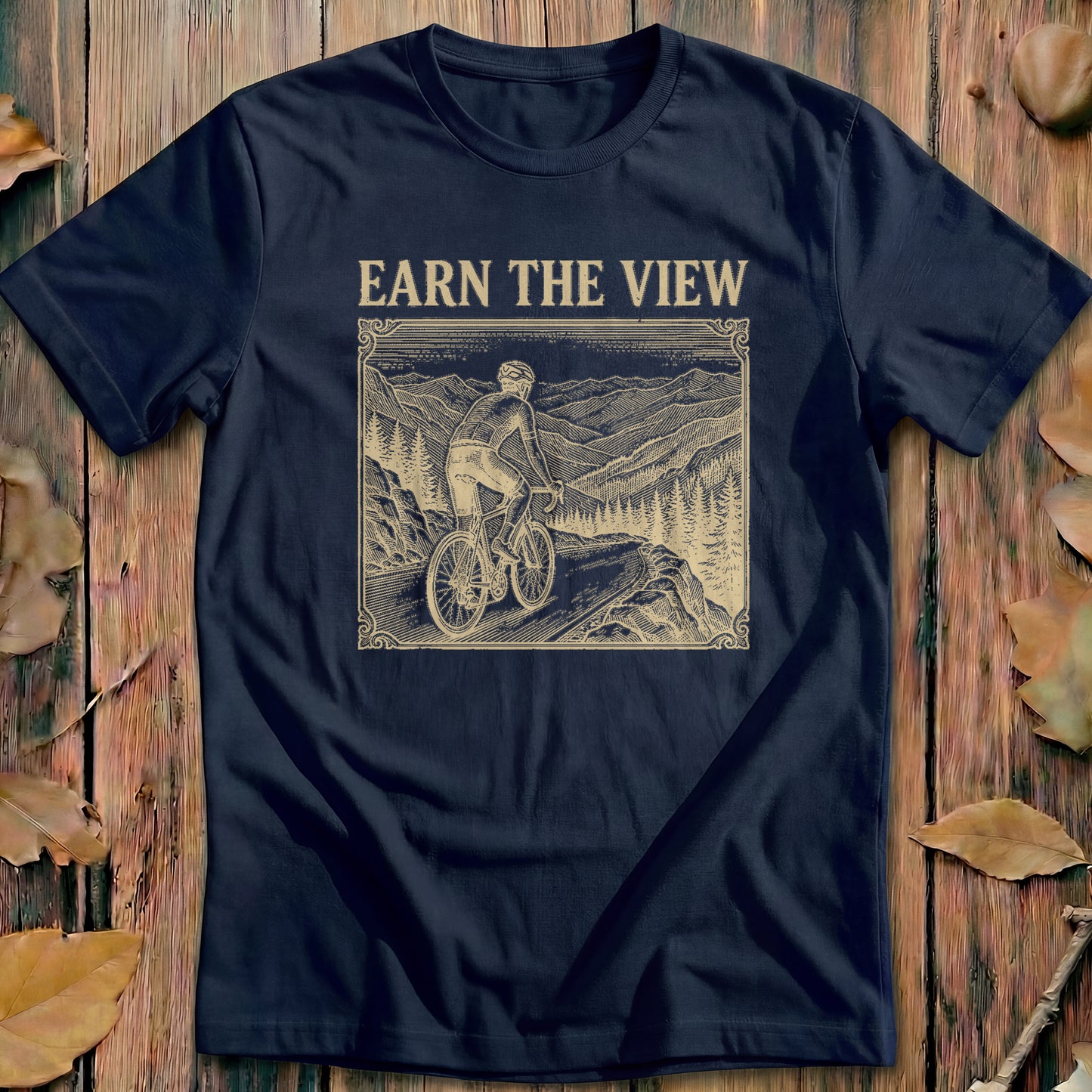 Earn The View Vintage Cycling T-Shirt