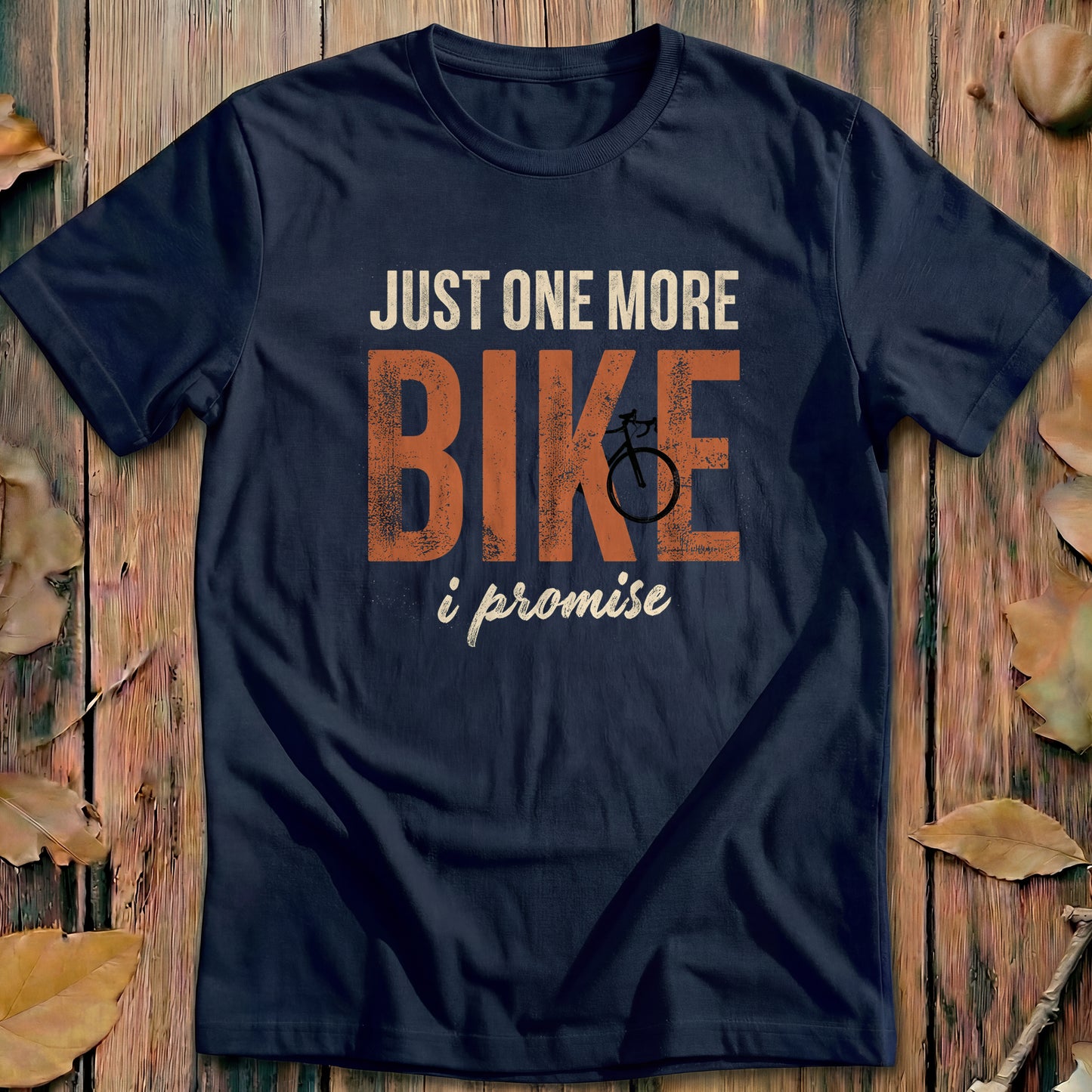 Just One More Bike I Promise Retro Cycling T-Shirt
