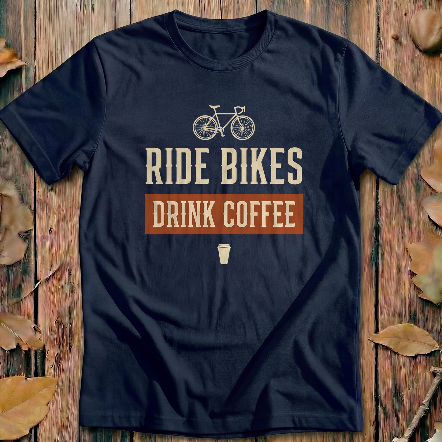 Ride Bikes Drink Coffee Heritage Cycling T-Shirt