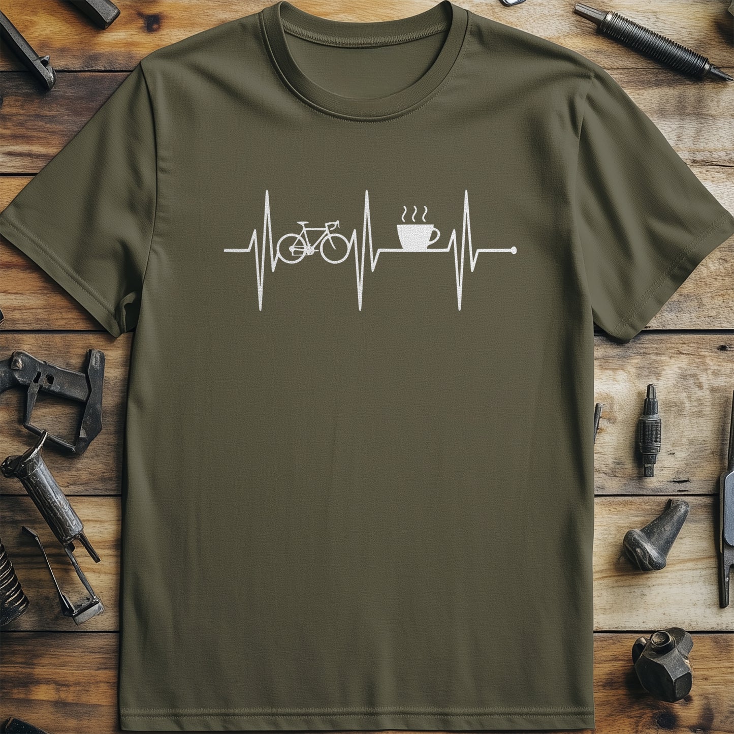 Roadbike and Coffee 38 T Shirt