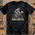 Bigfoot Pedalin Since 1776 Bold Cycling T-Shirt