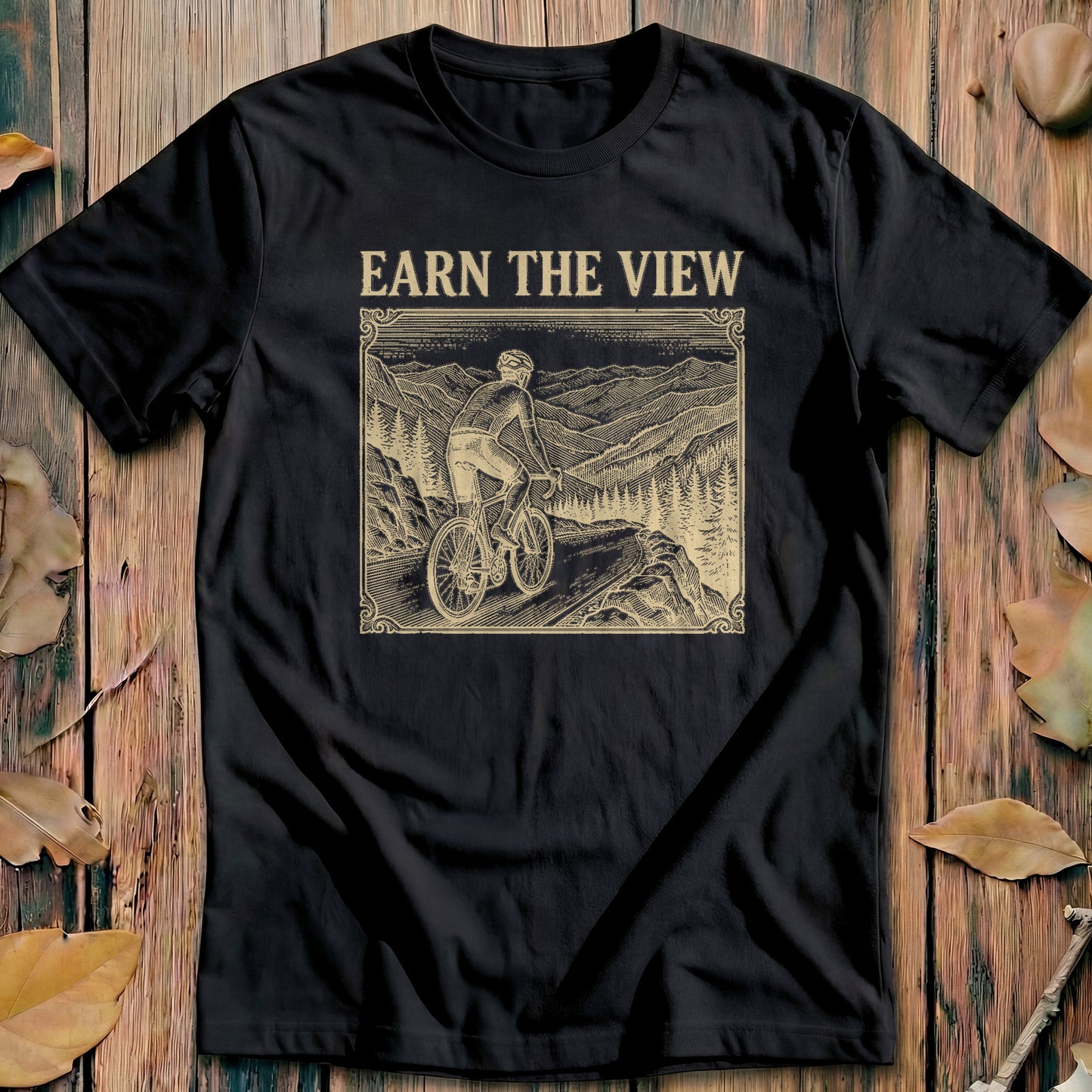 Earn The View Vintage Cycling T-Shirt