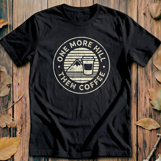 One More Hill Then Coffee Vintage Cycling T-Shirt
