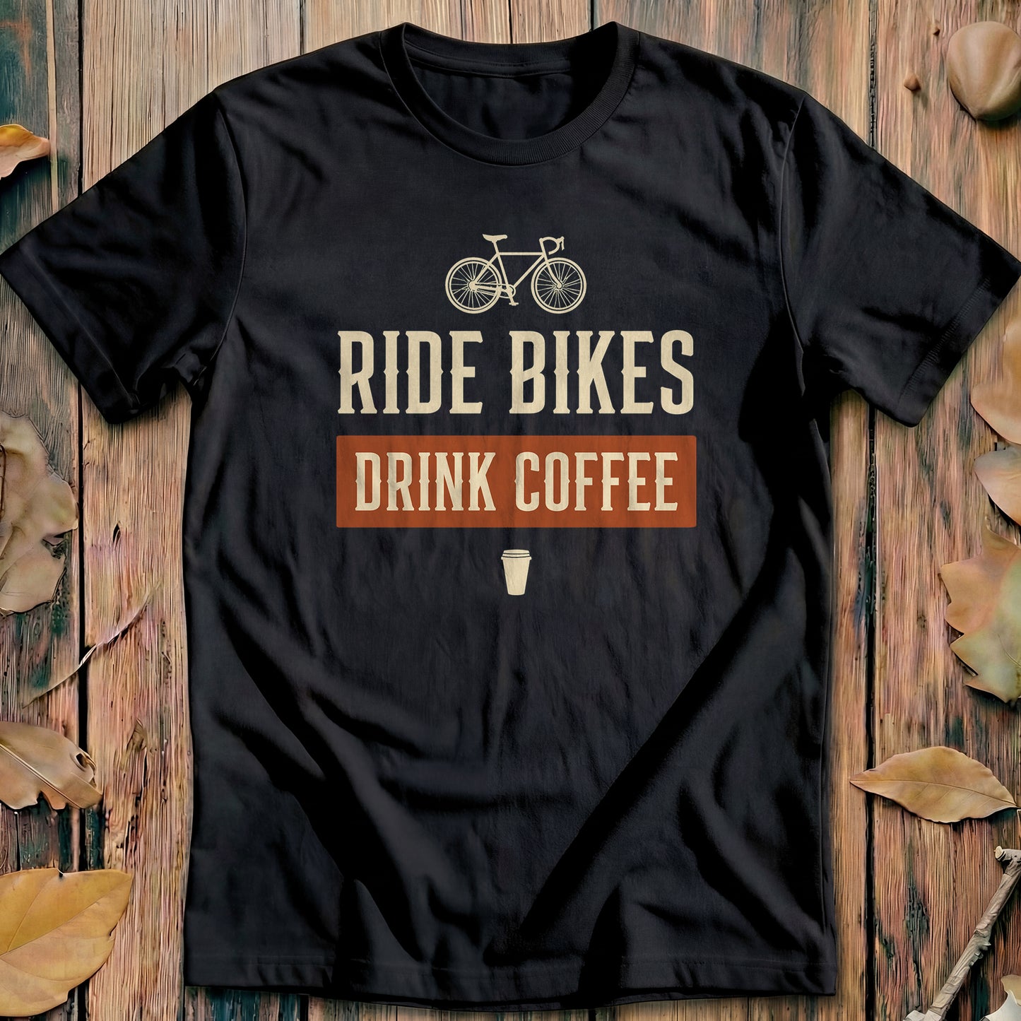 Ride Bikes Drink Coffee Heritage Cycling T-Shirt
