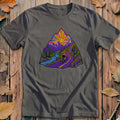 Mountain Ride Scene Bold Cycling T-Shirt