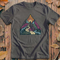 Mountain Ride Scene Heritage Cycling T-Shirt