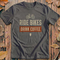 Ride Bikes Drink Coffee Heritage Cycling T-Shirt