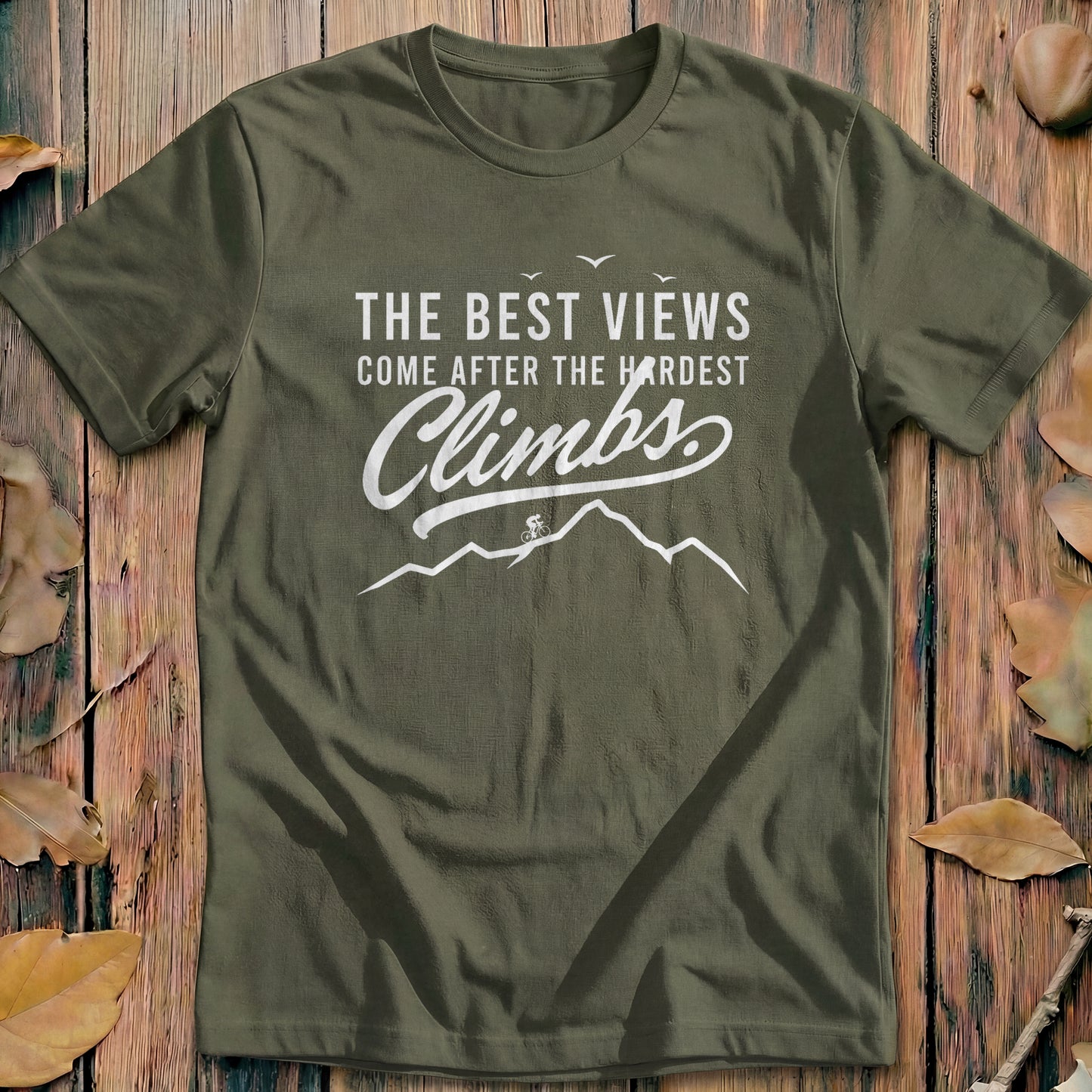 Best Views Hardest Climbs Classic Cycling T-Shirt