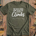 Best Views Hardest Climbs Heritage Cycling T-Shirt
