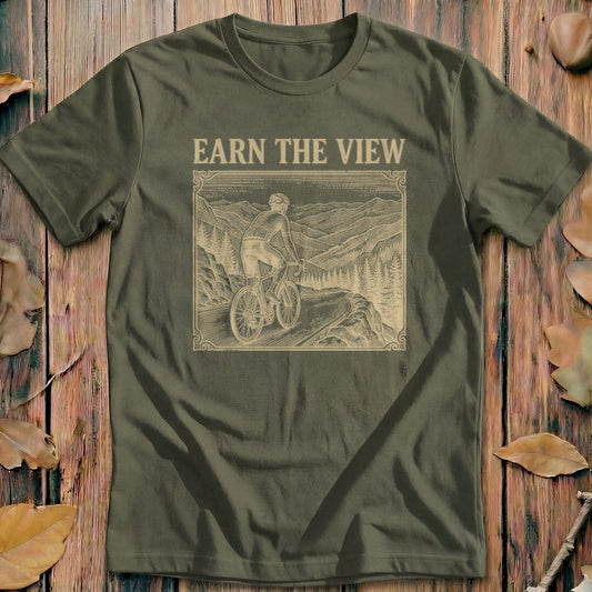 Earn The View Vintage Cycling T-Shirt