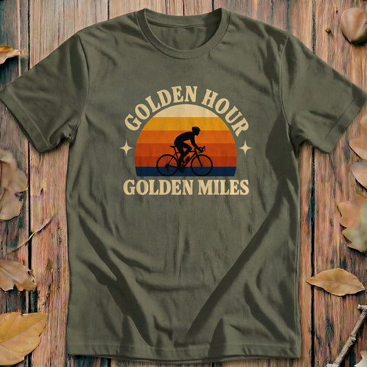 Golden Hour Golden Miles Cycling T-Shirt