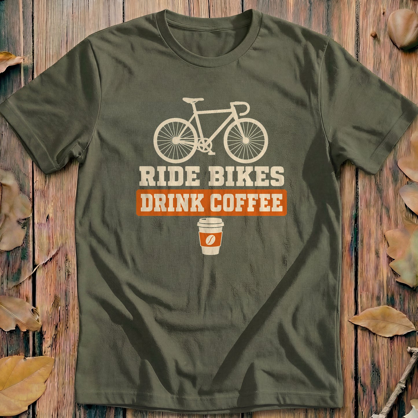 Ride Bikes Drink Coffee Cycling T-Shirt