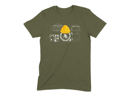 Construction Blueprint Graphic T-shirt product type