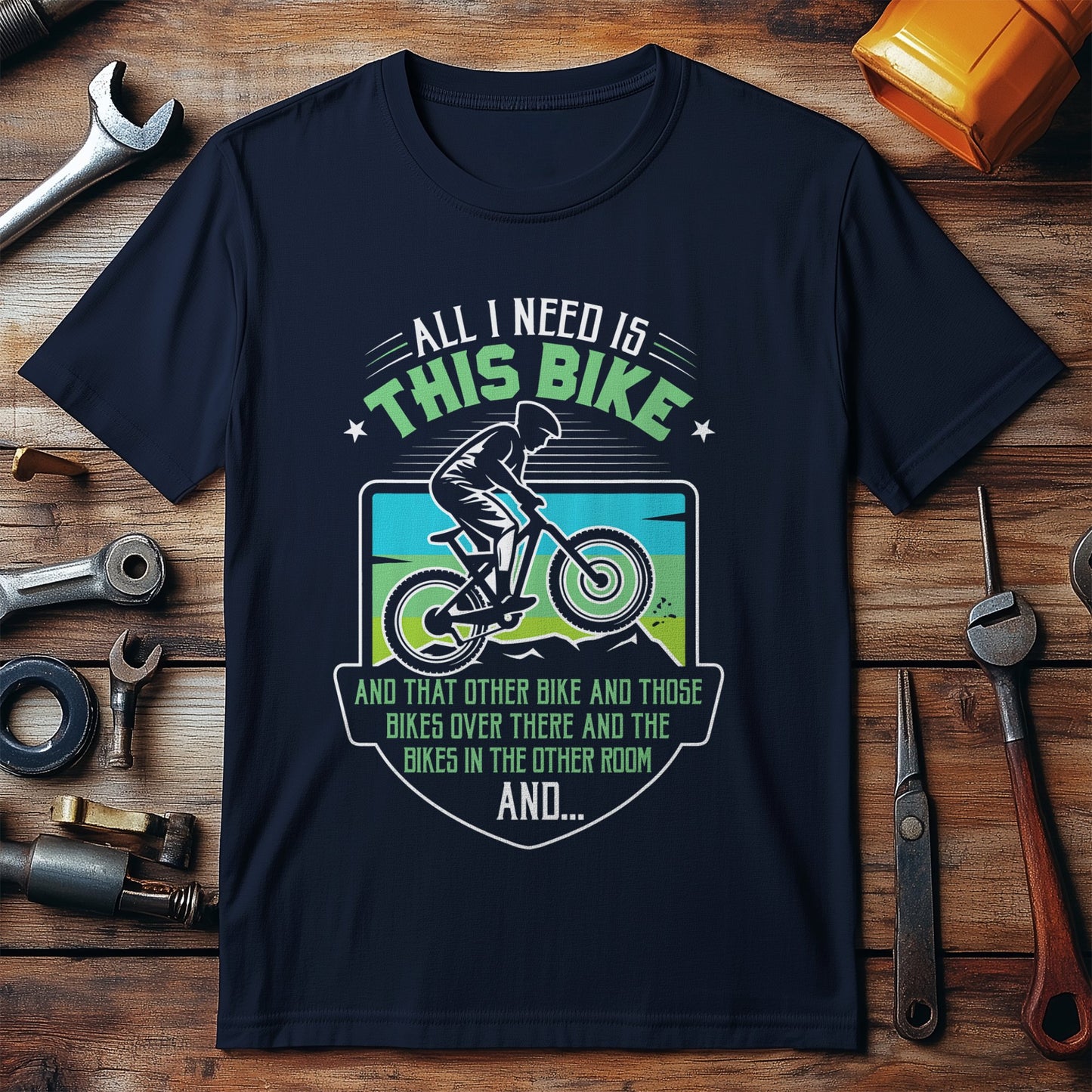 All I Need Is This Bike Funny Cycling T-shirt product type
