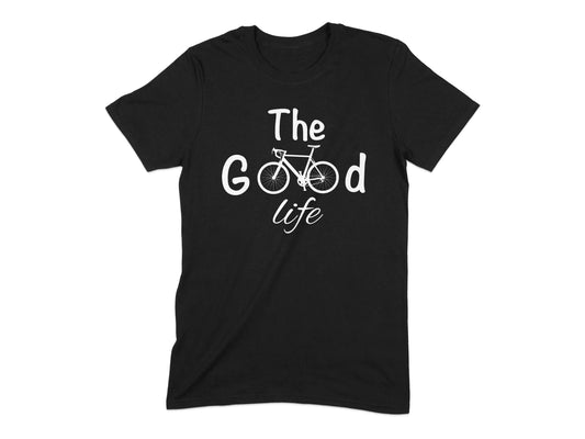The Good Life Bicycle Quote Graphic T-Shirt product type