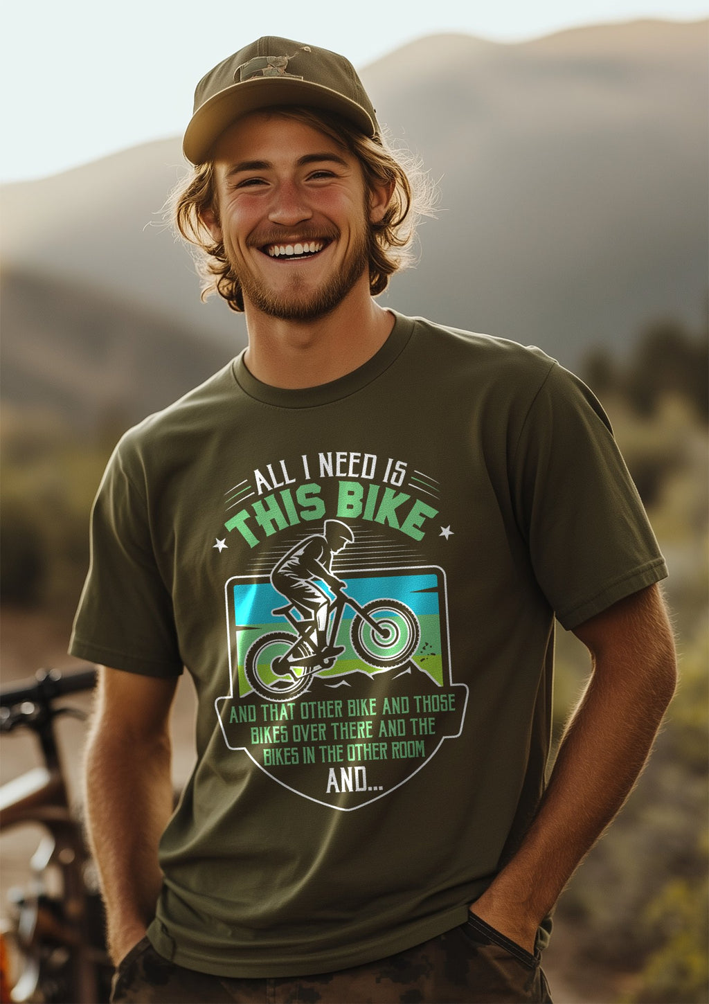 All I Need Is This Bike Funny Graphic T-Shirt product