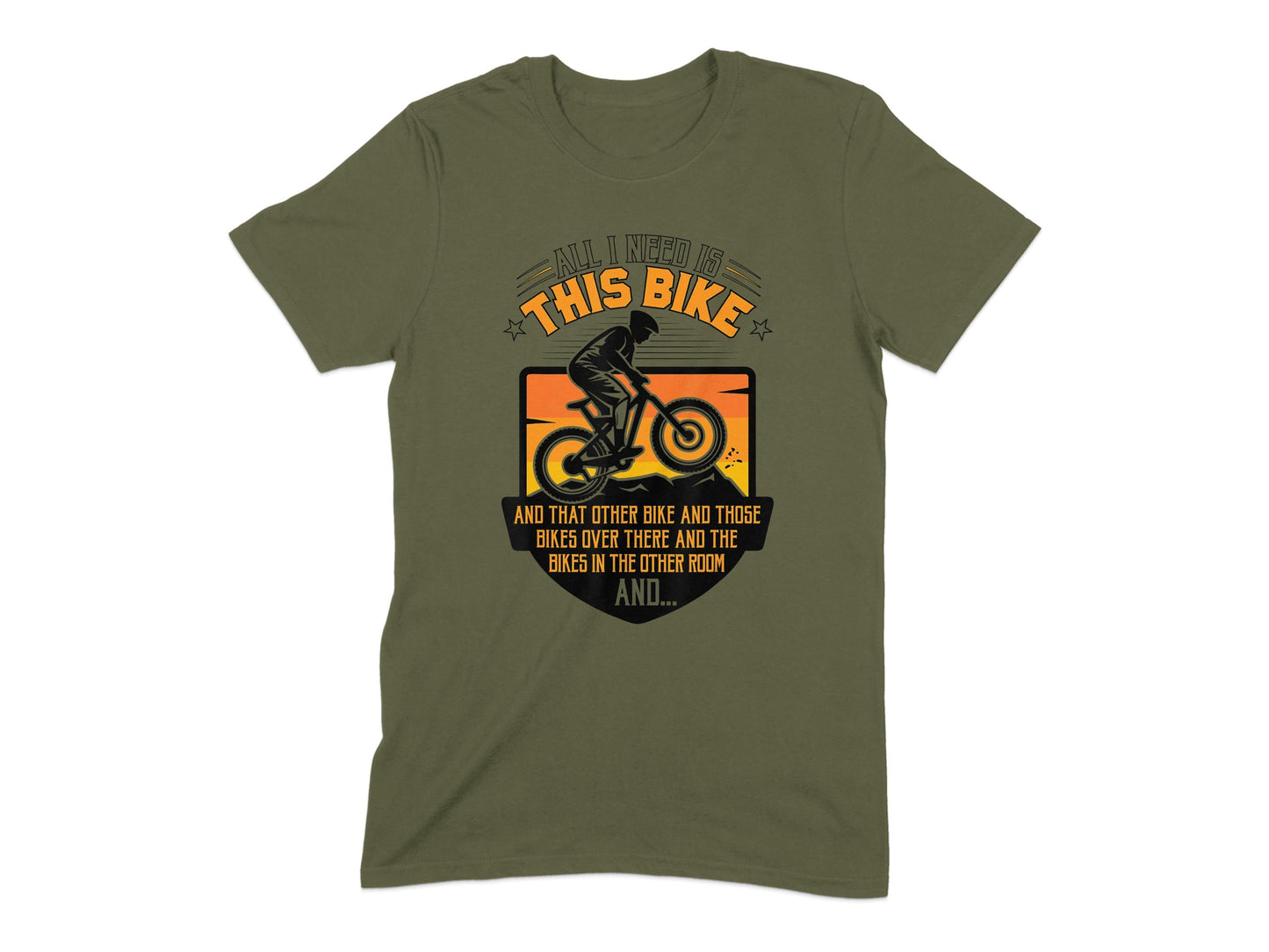 All I Need Is This Bike Graphic T-shirt product type