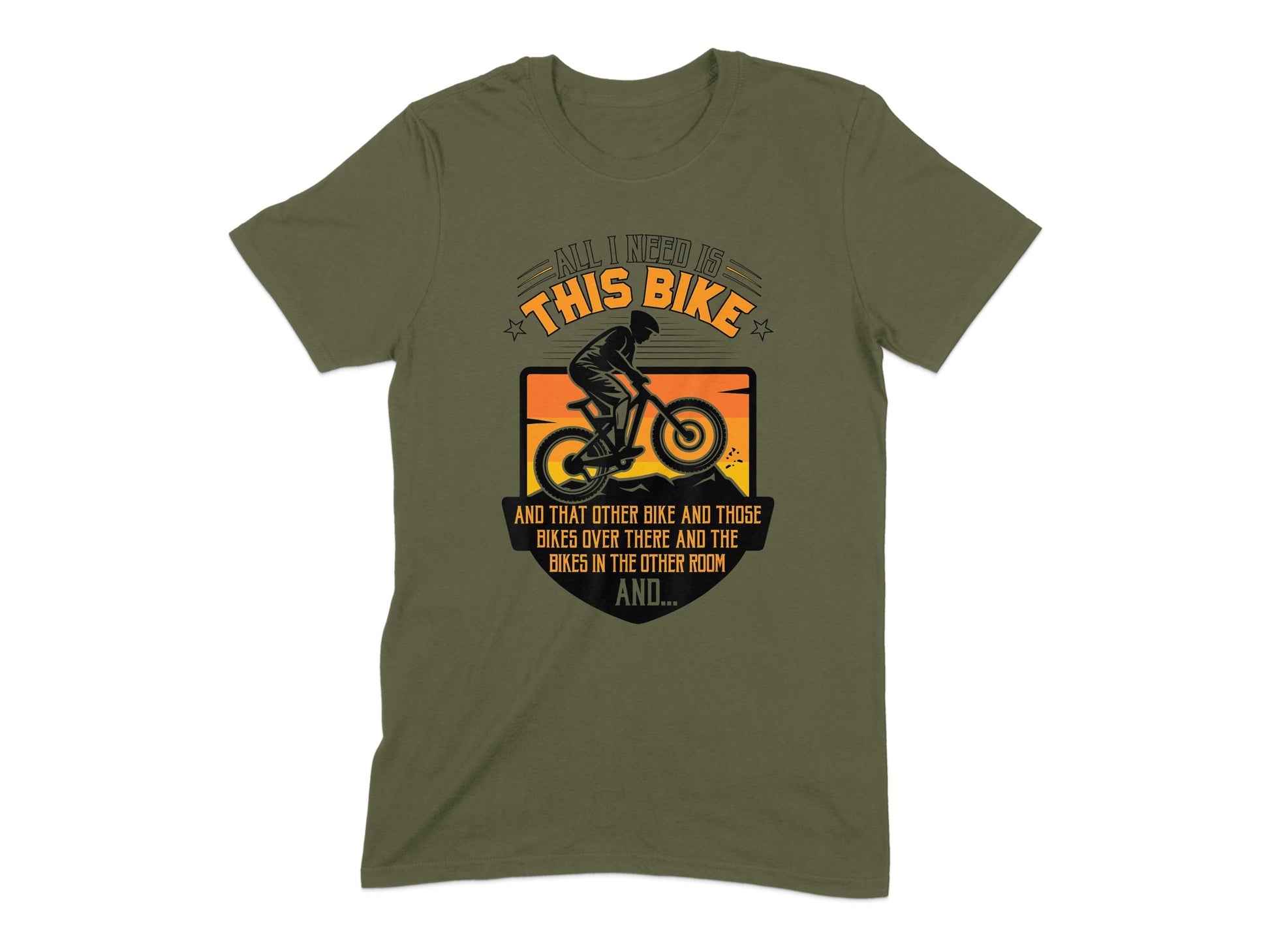 All I Need Is This Bike Graphic T-shirt product type