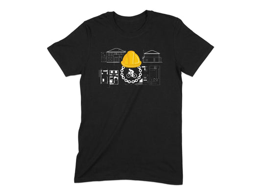 Construction Site Worker Themed Novelty T-shirt product type