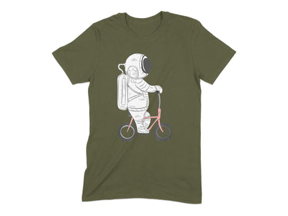 Astronaut Riding Bicycle Graphic T-shirt product type