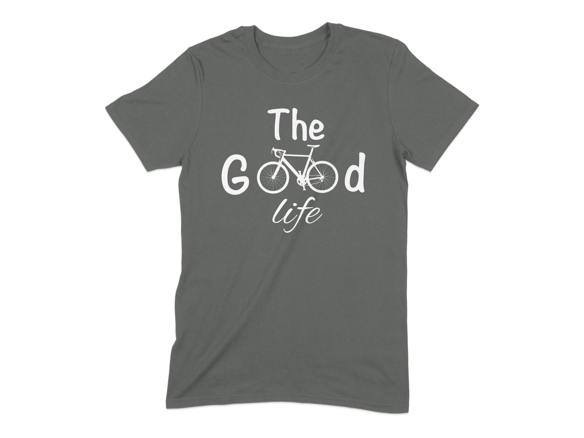 The Good Life Bicycle Graphic Grey T-shirt product type