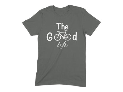 The Good Life Bicycle Graphic Grey T-shirt product type